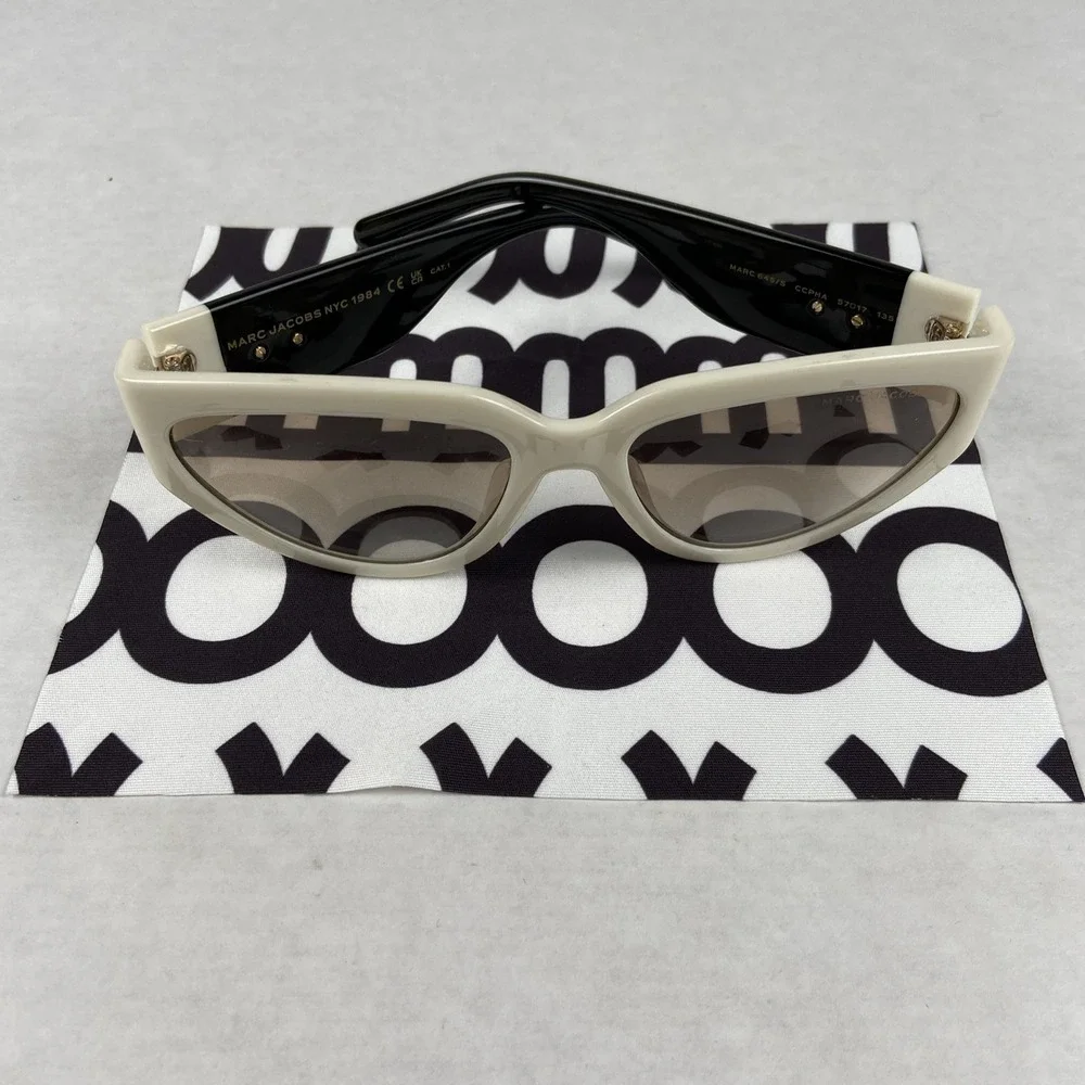Marc Jacobs Black/Grey Shaded Cat-Eye Women's Sunglasses, Marc 645/s CCPHA 57-17 - Picture 2 of 9